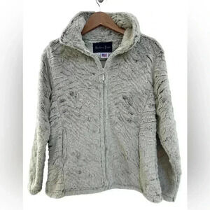Andrea Faye Fleece  Full Zip Cream Jacket